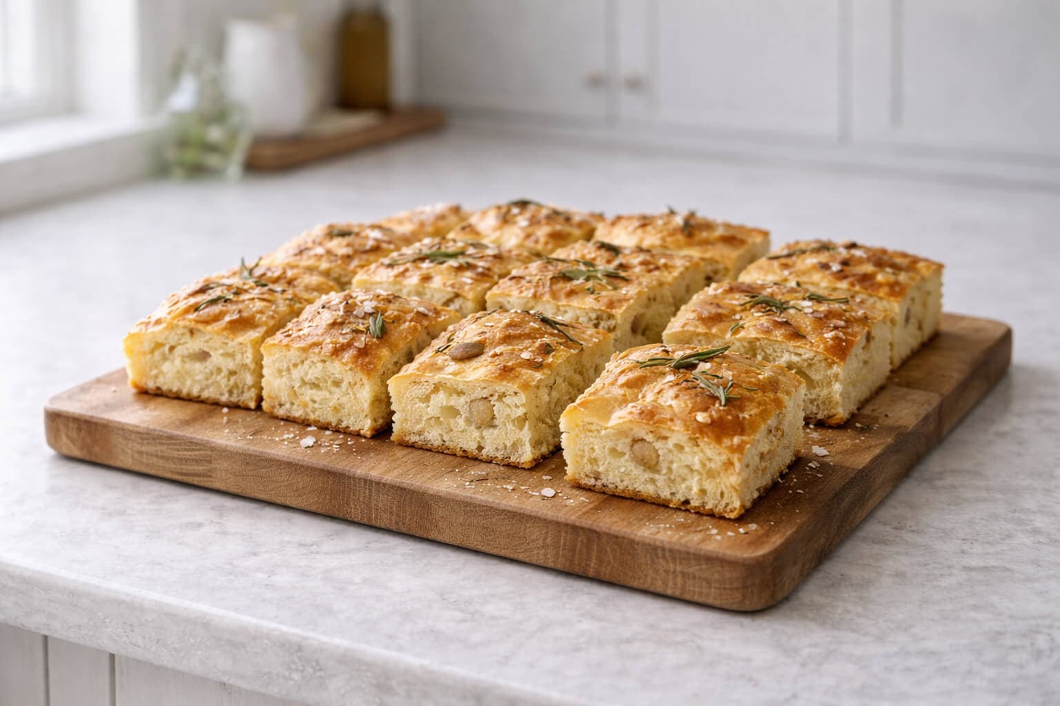 Focaccia med rosmarin